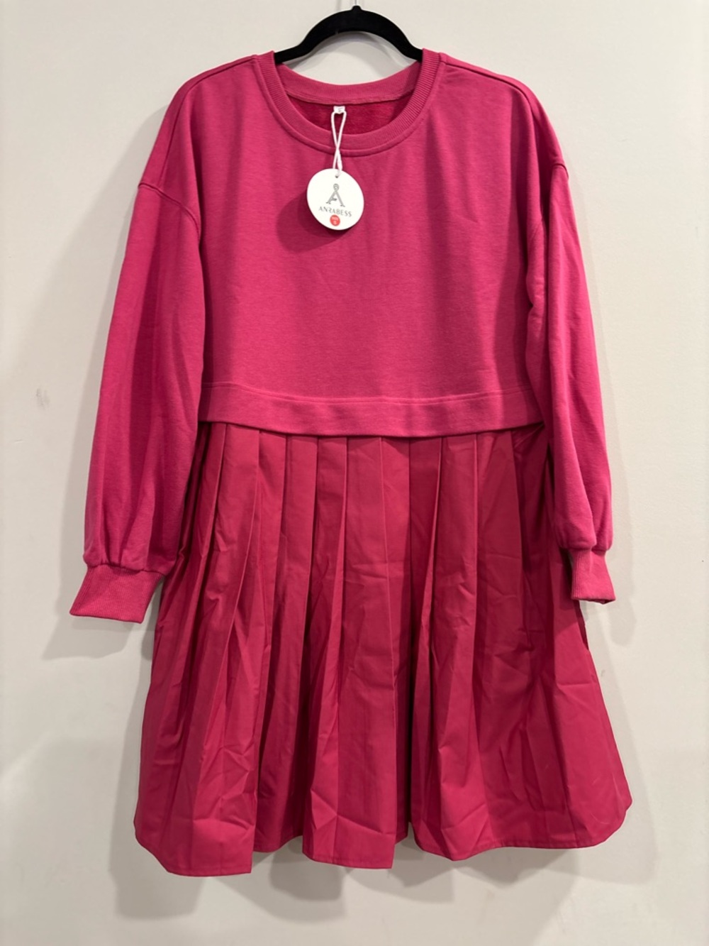 Anrabess Crewneck Sweatshirt Dress - Size S